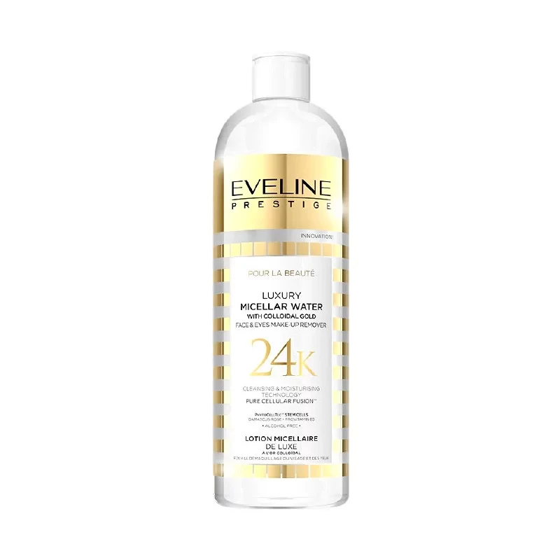 Luxury Micellar Water Makeup Remover For Face and Eyes Gentle Cleansing 500ml - Eveline