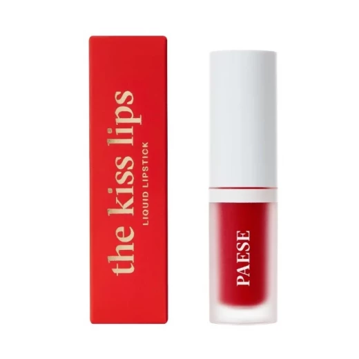 Paese The Kiss Lips Liquid Lipstick Classic Red Shade 06 Long Lasting Matte Finish Paese The Kiss Lips Liquid Lipstick Classic Red Shade 06 Long Lasting Matte Finish