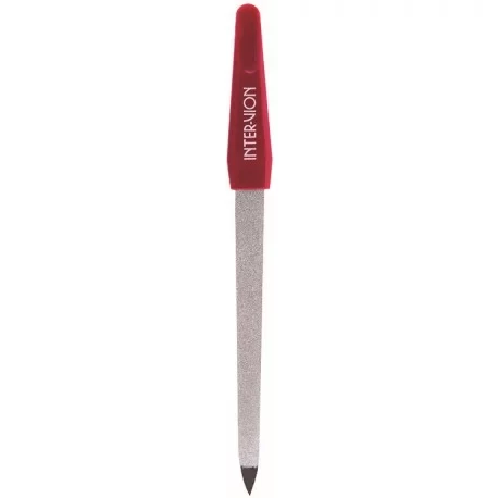 Sapphire Nail File 17 cm 180 Grit with Protective Case for Gentle Nail Shaping and Refining - Inter-vion