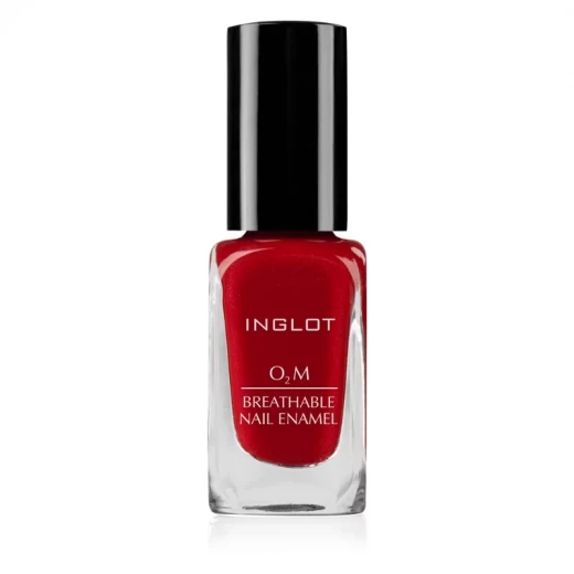 Inglot O2M Breathable Nail Enamel 621 Rich Color Buildable Coverage Smooth Glossy Finish For Manicures
