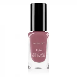 INGLOT O2M Breathable Nail Enamel 411 Rich Color and Refined Finish Buildable Coverage Easy Glide Brush