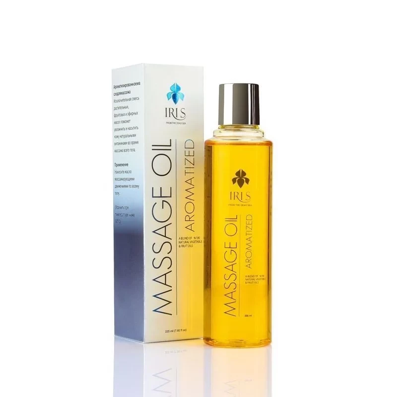 زيت مساج عطري من إيريس 225 مل لانزلاق سلس استثنائي وبشرة معطرة برقة وترطيب عميق مثالي لجلسات المساج المنزلية أو تجارب السبا الفاخرة - ايريس