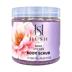 HUSH Body Scrub Rose Lychee 500ml