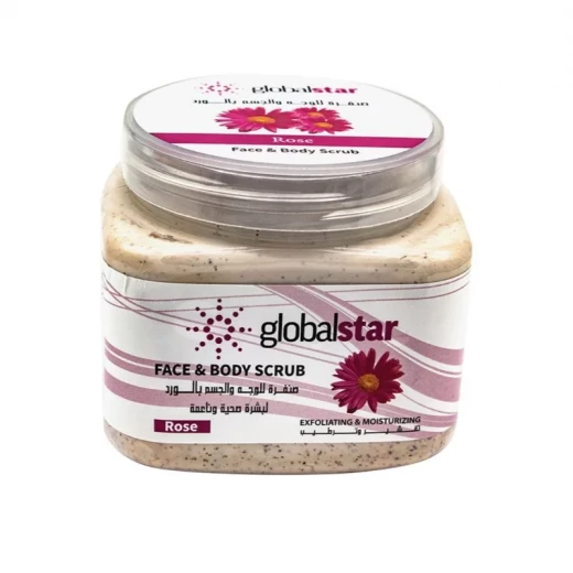 Globalstar Rose Face and Body Scrub 500ml for Exfoliation and Skin Texture Refinement Globalstar Rose Face and Body Scrub 500ml for Exfoliation and Skin Texture Refinement