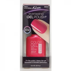 KISS Gel Nail Polish GP02 High Gloss Salon Finish Buildable Color for At Home Manicures