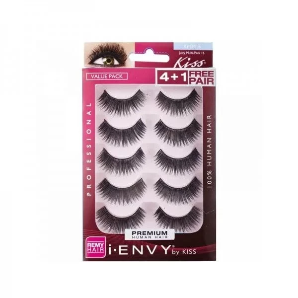 KISS Juicy False Eyelashes Multipack Style 38 for Enhanced Volume and Length - Kiss