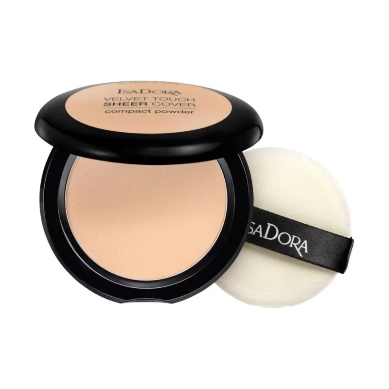Isadora Velvet Touch Ultra Powder 60 Pressed Face Powder for Smooth Soft-Matte Finish and Shine Control - Isadora