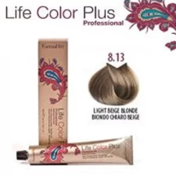 Farmavita Life Color 8.13 Light Beige Blonde Professional Hair Dye Cream for Rich Even Results and Shine