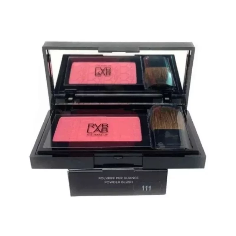 أحمر خدود بودرة آر في بي لاب درجة 111 بلون طبيعي قابل للبناء يدوم طويلاً - RVB LAB MAKEUP