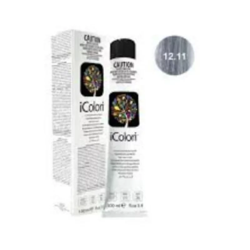 Kaypro Icolori Hair Color Cream 100ml Shade 12.11 Very Light Ash Blonde Professional Permanent Hair Dye - Kaypro