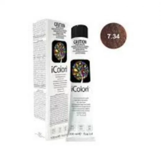 Kaypro Icolori Hair Color Cream 100 ml Shade 7.34 Warm Multi-Dimensional Tone Professional Salon Quality Kaypro Icolori Hair Color Cream 100 ml Shade 7.34 Warm Multi-Dimensional Tone Professional Salon Quality