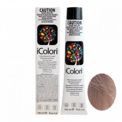 Kaypro Icolori Hair Color Cream 100 ml Shade 8.12 Light Ash Blonde for Professional Salon Use and Home Application