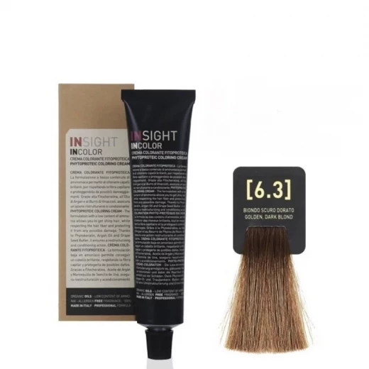 Insight Incolor Hair Color Golden Dark Blond 6.3 Rich Luminous Tone 100ml Insight Incolor Hair Color Golden Dark Blond 6.3 Rich Luminous Tone 100ml