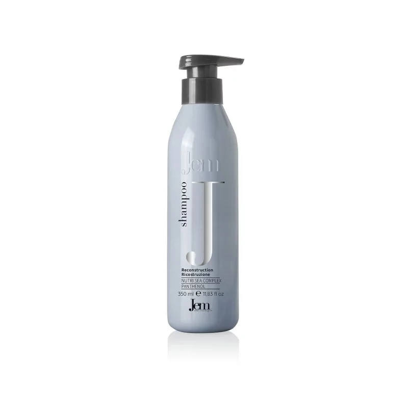Jem Reconstruction Shampoo for Damaged Hair Gentle Cleansing Frizz Reduction 350ml - Jem