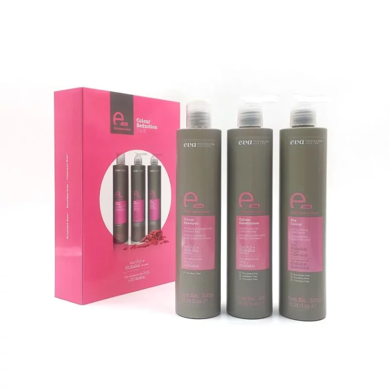 Eva Professional Colour Seduction Hair Care Pack for Vibrant Colored Hair Enhanced Shine and Softness - Eva profitional