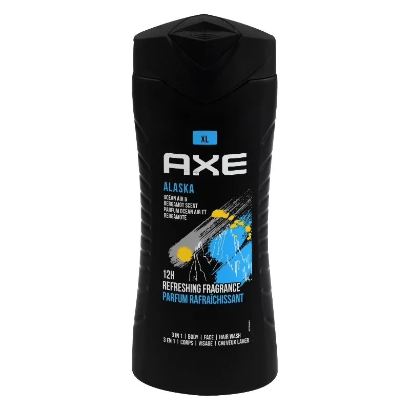 جل استحمام للجسم من اكس ألاسكا برائحة منعشة ومنشطة للرجال 400 مل - AXE