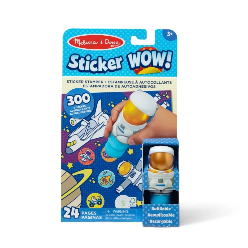 Sticker Wow! Activity Pad & Sticker Stamper- Astronaut - Melissa & doug
