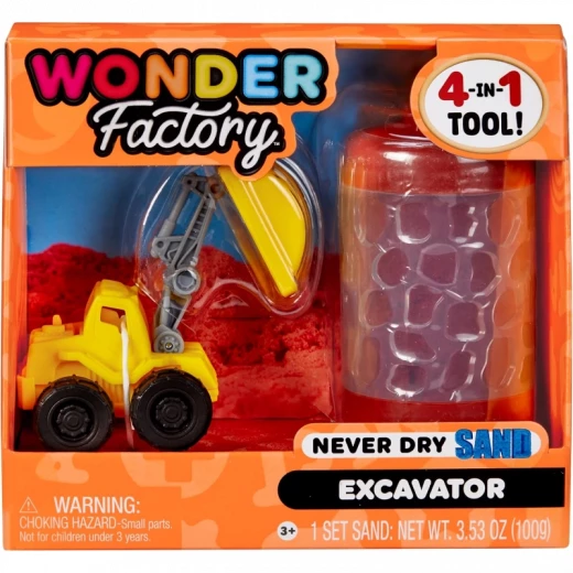 Wonder Factory Never Dry Sand Construction Trucks Assorted- PDQ Wonder Factory Never Dry Sand Construction Trucks Assorted- PDQ