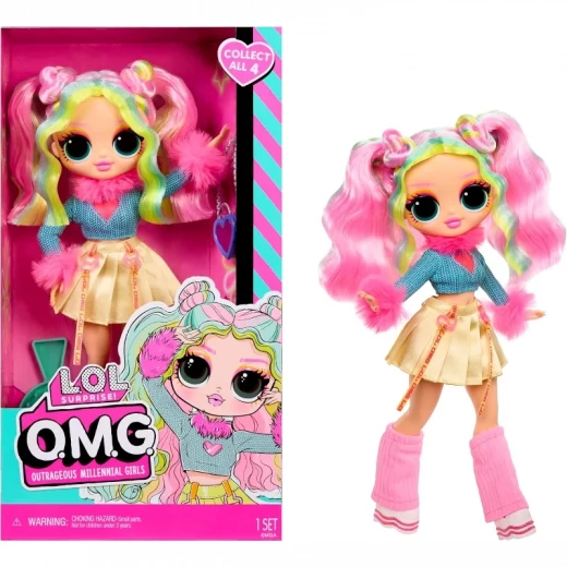 L.O.L. Surprise O.M.G. Entry Doll – Bubblegum D.J. Fashion Doll, Collectible Outfit Doll with Stylish Accessories for Kids and Fans, Perfect for Role-Play and Display - Mga entertainment - Image 2