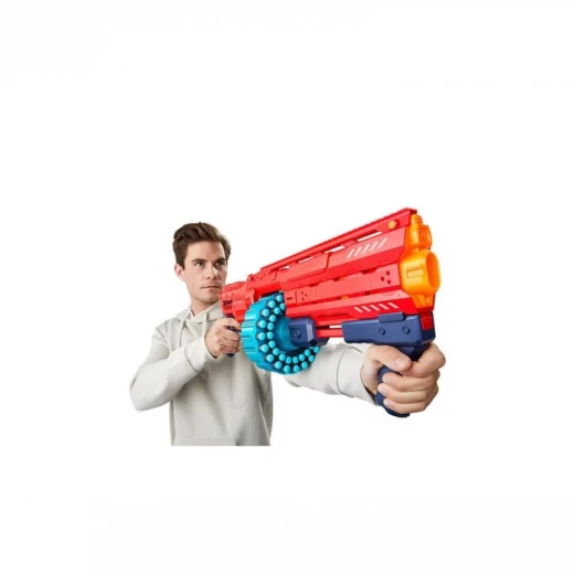 مسدس زورو إكس-شوت إكسل فورتريس مع 48 سهمًا - مسدس سهام إسفنجي عالي السعة، مناسب للأعمار من 8 سنوات فما فوق - زورو - Image 4