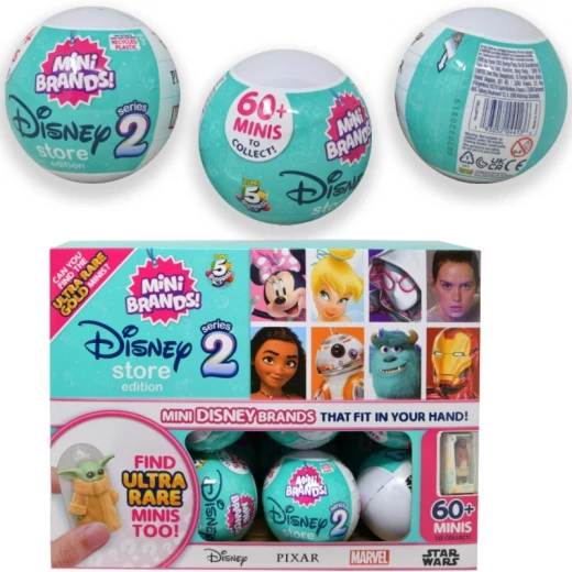 Mini Brands Disney Store Series 2- 24 Pcs Mini Brands Disney Store Series 2- 24 Pcs