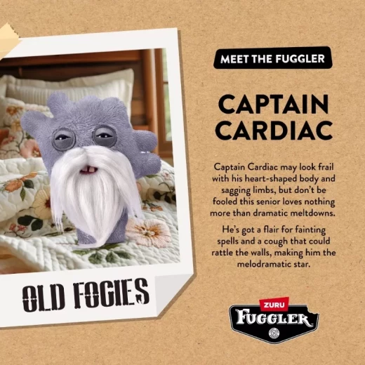 Fuggler 9-Inch Old Fogies Plush Series 1- Captain Cardiac - Zuru - Image 4