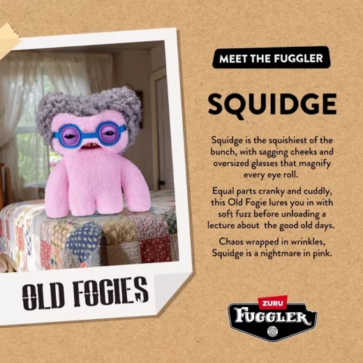 Fuggler 9-Inch Old Fogies Plush Series 1- Squidge - Zuru - Image 4