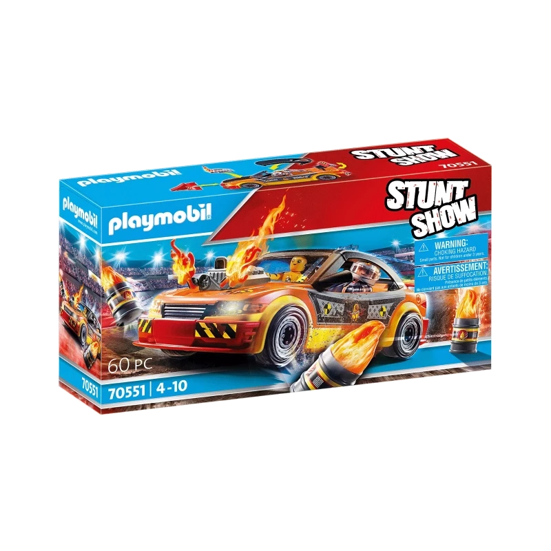 Stunt Show Crash Car- 60 Pcs - Playmobil