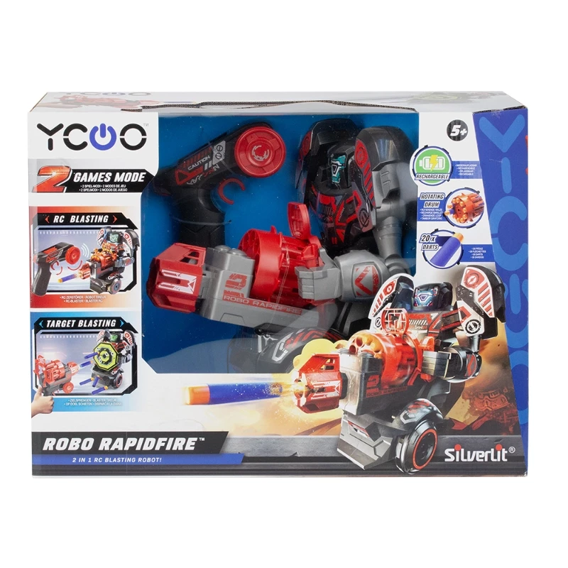 Robo Rapidfire – Interactive Robot Toy with Fast Action Features for Kids - Silverlit