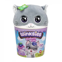 Winksies – Blueberry Kitty Plush Toy, Soft and Cute Stuffed Animal for Kids and Collectors