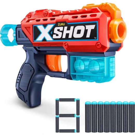 X‑Shot Excel Kickback Blaster + 8 Darts – Compact Foam Dart Blaster, 27m Range, Fast Reloading, Ages 8+ - Zuru - Image 3