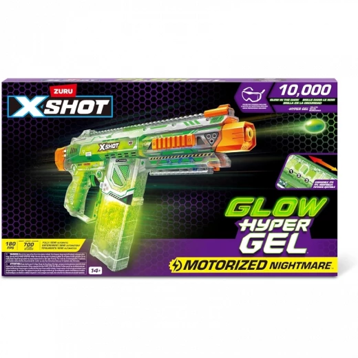 X-Shot Hyper Glow Nightmare Large Blaster (10,000 Gel Pellets) X-Shot Hyper Glow Nightmare Large Blaster (10,000 Gel Pellets)