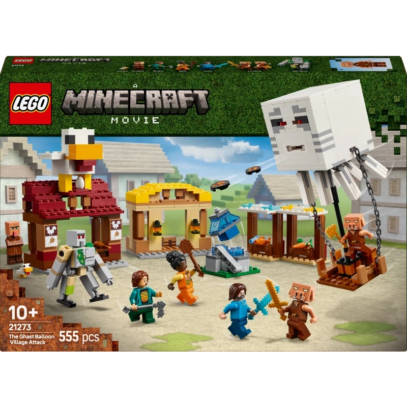 The Ghast Balloon Village Attack- 555 Pcs - LEGO