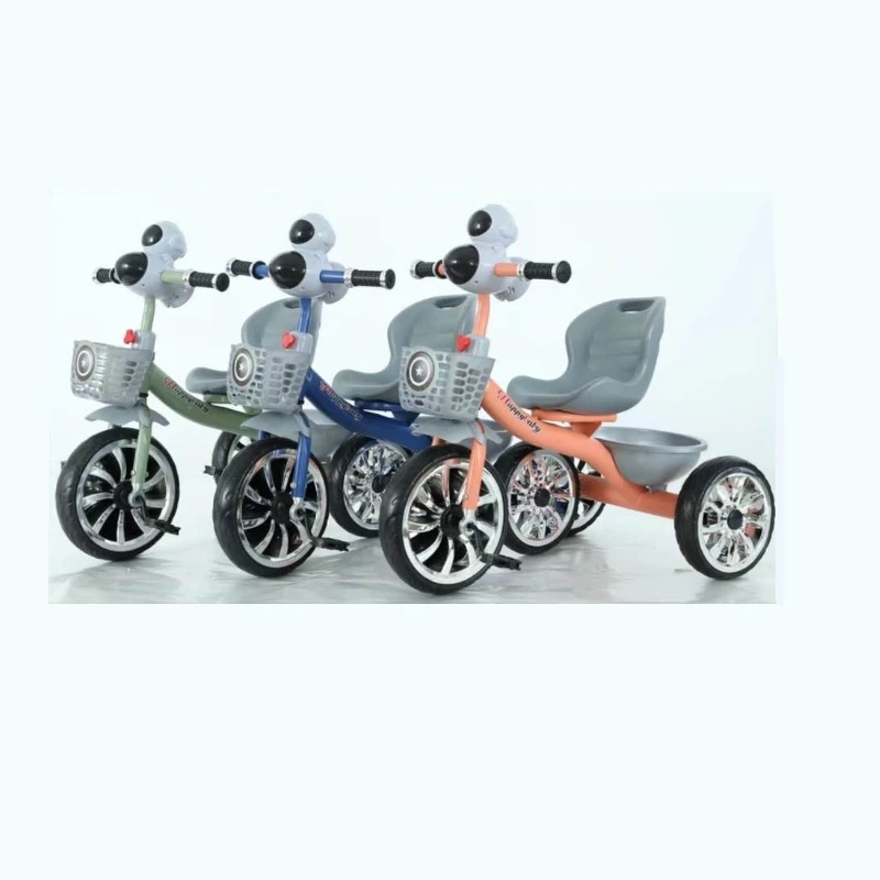 Tricycle – Easy-Grip Handlebars, Comfortable Seat, and 2 Storage Baskets - Kids supplies and ride-on