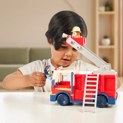 Bluey Firetruck Playset Series 10, a fun firetruck vehicle inspired by the Bluey world, perfect for imaginative play, role-play adventures, and storytelling for kids - Bluey - Image 6