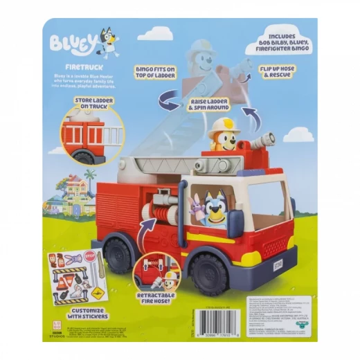 Bluey Firetruck Playset Series 10, a fun firetruck vehicle inspired by the Bluey world, perfect for imaginative play, role-play adventures, and storytelling for kids - Bluey - Image 7