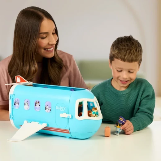 Bluey 3-in-1 Transforming Plane Playset Series 11, a fun transforming airplane playset inspired by the Bluey world, offering multiple play modes, perfect for imaginative play, adventures, and storytelling for kids - Bluey - Image 7