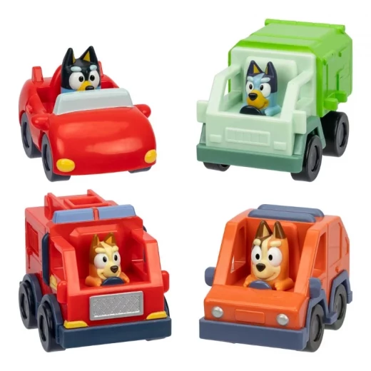 Bluey Mini Racers Series 12 – 1-Piece Set, featuring mini racing vehicles inspired by beloved Bluey characters, designed for fun play, collecting, and imaginative adventures for children - Bluey - Image 4