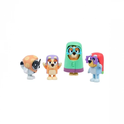 Bluey with the Grannies Figure Playset 4-Pack Series 13, featuring Bluey and friends in the fun Grannies theme, perfect for imaginative play, storytelling, and collecting for children - Bluey - Image 3