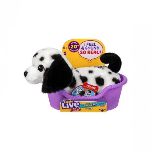 Little Live Pets My Really Real Puppy Mini – Pepper, an interactive and realistic puppy toy featuring adorable movements and sounds, designed to inspire imaginative play and a fun pet-care experience for kids - Little Live Pets - Image 2
