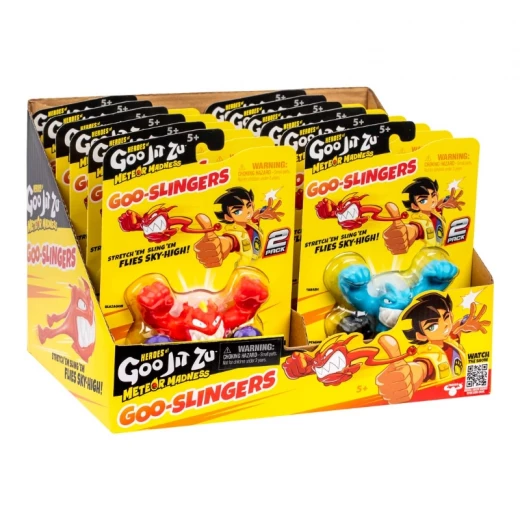 أبطال غو جيت زو – السلسلة 13: جنون النيازك – عبوة ثنائية من Goo Slingers (12 قطعة، عرض CDU) أبطال غو جيت زو – السلسلة 13: جنون النيازك – عبوة ثنائية من Goo Slingers (12 قطعة، عرض CDU)
