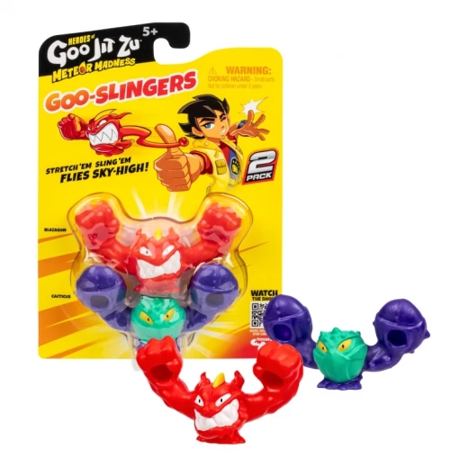 أبطال غو جيت زو – السلسلة 13: جنون النيازك – عبوة ثنائية من Goo Slingers (12 قطعة، عرض CDU) - Image 3