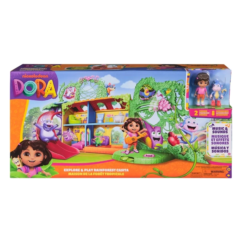 Dora the Explorer Explore & Play Rainforest Casita Playset with Music & Sounds - Spin Master