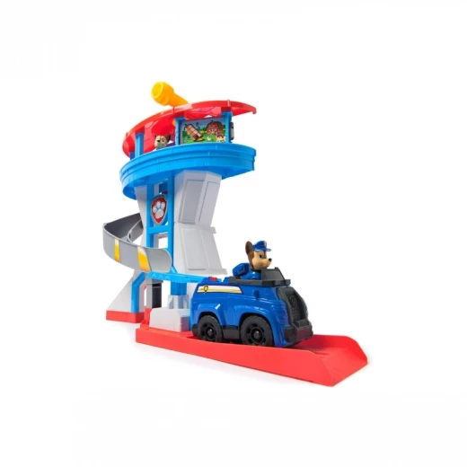 Paw Patrol Lookout Tower Playset – Interactive Command Center with 2 Chase Figures, Police Cruiser, Mission Cards, and Rotating Transformation Elevator - Spin Master - Image 3