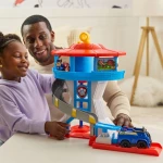Paw Patrol Lookout Tower Playset – Interactive Command Center with 2 Chase Figures, Police Cruiser, Mission Cards, and Rotating Transformation Elevator - Spin Master