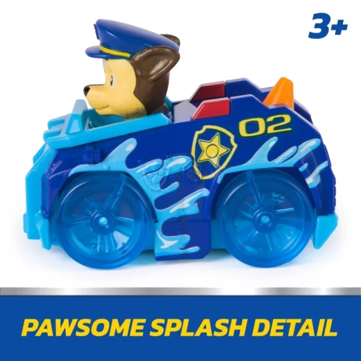 Paw Patrol Pup Squad Splash Racer Assortment – سيارات سباق مائية ممتعة مستوحاة من باو باترول، شخصيات الكلاب البطلة، ألعاب حركة للأطفال ومغامرات سباق مائية تفاعلية - سبين ماستر - Image 11