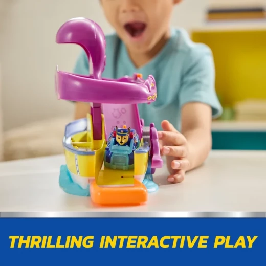 Paw Patrol Pup Squad Octopus Rescue Playset – مجموعة لعب إنقاذ تفاعلية مستوحاة من باو باترول، مغامرات بحرية مع الأخطبوط، شخصيات ممتعة للأطفال ولعب تخيلي مليء بالحماس - سبين ماستر - Image 9
