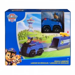 Paw Patrol Mini Playset Chase Vehicle Launcher – Interactive Rescue Launcher Toy with Chase Vehicle, Fun Kids Playset, Action Adventure Launch Mechanism Inspired by Paw Patrol