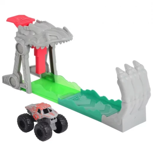 Monster Jam ThunderROARus Launcher Playset 1:72 – مجموعة لعب إطلاق الشاحنات الوحشية، منصة قذف ومغامرات حماسية، لعبة حركة ممتعة للأطفال ومحبي Monster Jam - سبين ماستر - Image 4