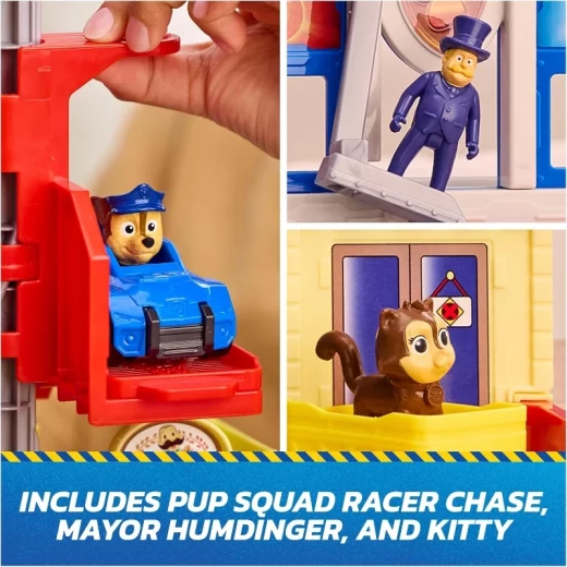 Paw Patrol Search & Rescue Pup Squad HQ Playset – مركز قيادة ومهام الإنقاذ من باو باترول، مجموعة لعب تفاعلية مع شخصيات ومركبات، مغامرات ممتعة للأطفال ولعب تخيلي مليء بالحركة - سبين ماستر - Image 5